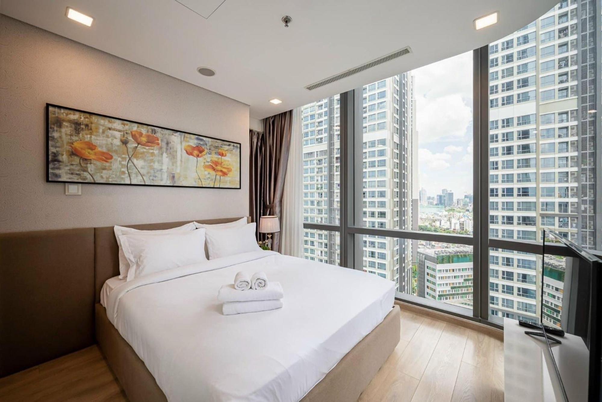 Sky Park Apartment - Vinhomes Central Park Ho-Chi-Minh-Stadt Exterior foto